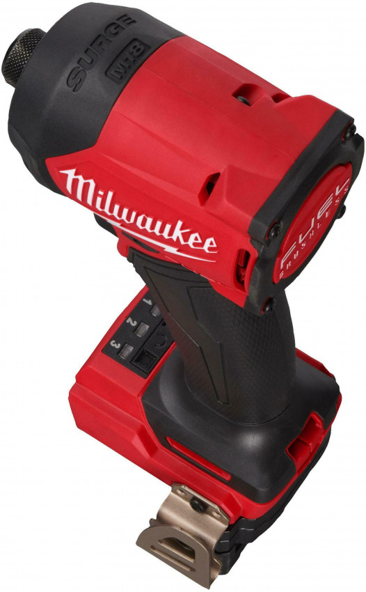 Шуруповерт ударний гідравлічний акумуляторний безщітковий MILWAUKEE, M18 FIDRQ-0X,113Нм (каркас, кліпса для ременя, картонне пак-4933498910
