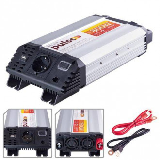 Перетворювач напруги PULSO/IMU-1520/12V-220V/1500W/USB-5VDC2.0A/мод.хвиля/клеми-[articul]