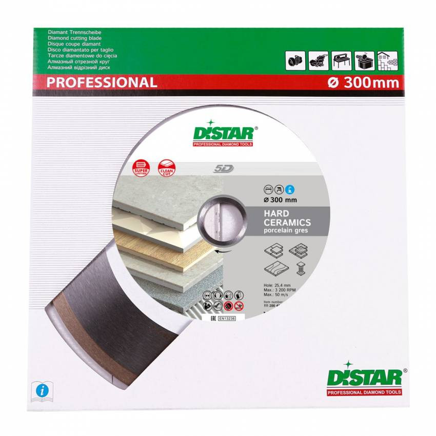 Круг алмазний вiдрiзний 1A1R 300x2/1,6x10x32 Hard ceramics-11127048022