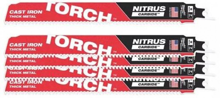 Полотно для шаб. пилки THE TORCH CARBIDE NITRUS MILWAUKEE, 230x3, 6мм, (5шт)-48005562