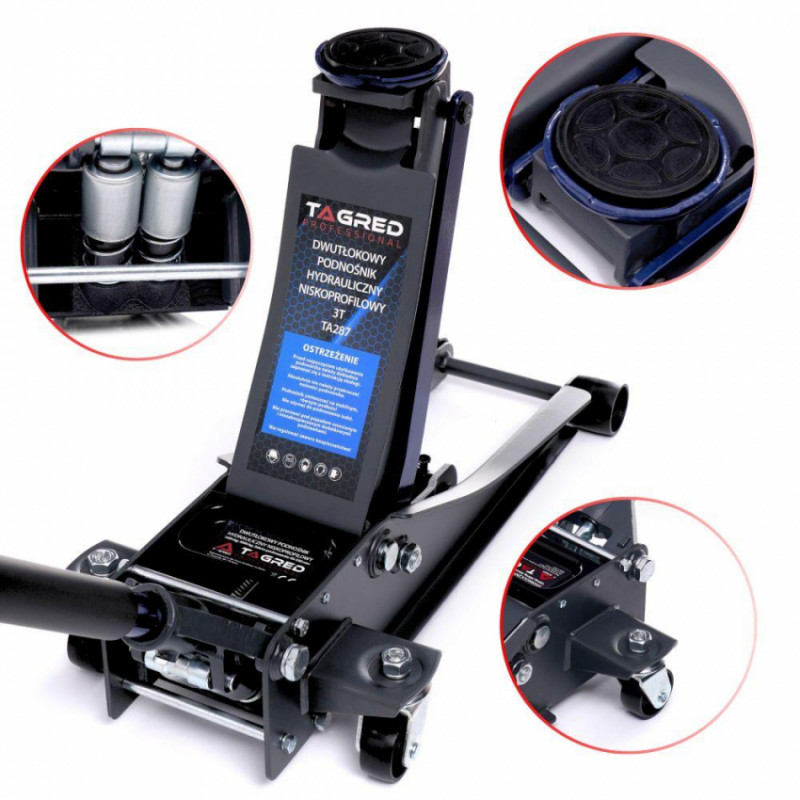 Двопоршневий низькопрофільний домкрат TAGRED TA287-TA287