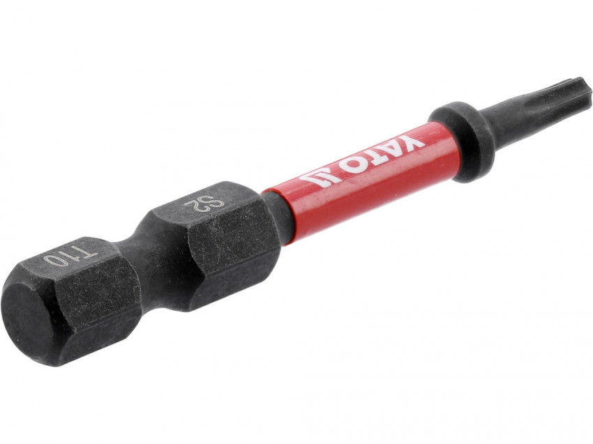Насадка викруткова ударна YATO; "TORX" T10 х 50 мм. шпиндель 6-гран- 1/4", 2 шт.[10]-YT-78051