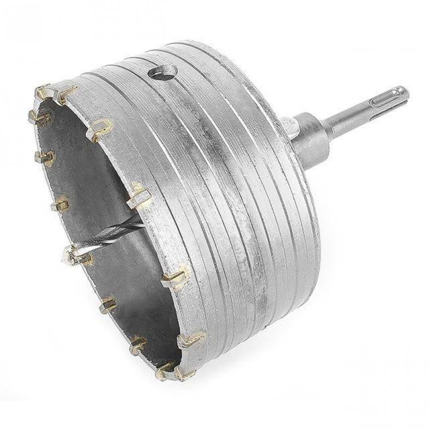 Свердло корончате по бетону 120 мм + перехідник SDS-plus 100мм INTERTOOL SD-7120-SD-7120