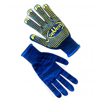 Рукавички трикотажні сині з ПВХ крапкою 78314  ПВХ (69175)-[articul]