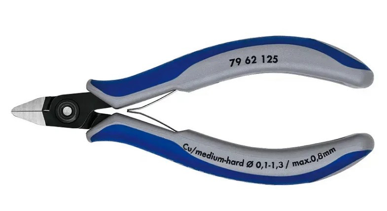 Прецизійні кусачки бокові для електроніки KNIPEX 79 62 125-79 62 125