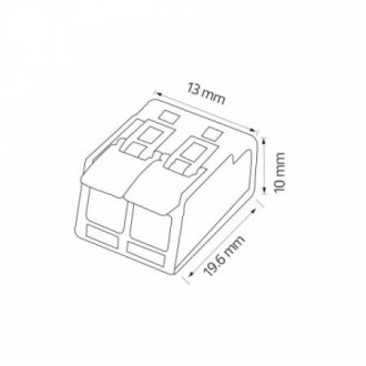 Клемник 2-х полюсний SLIM CONNECTOR-2