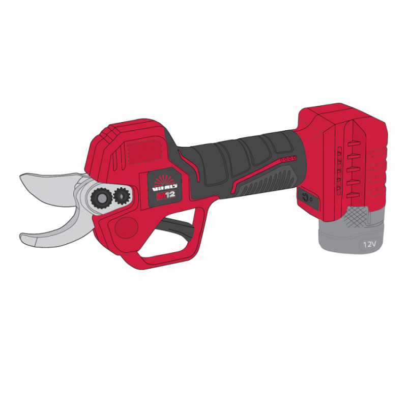 Секатор акумуляторний Vitals Master AG 1225ck BL Kit-235287