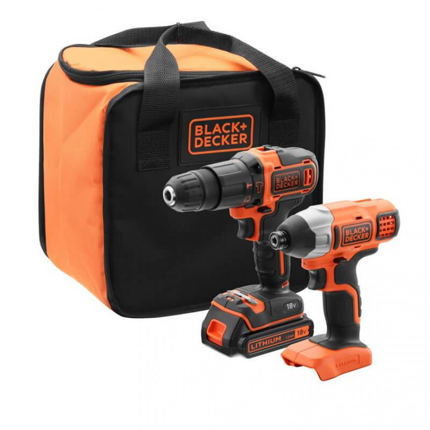 Набір із двох інструментів BLACK DECKER BCK21S1S-BCK21S1S