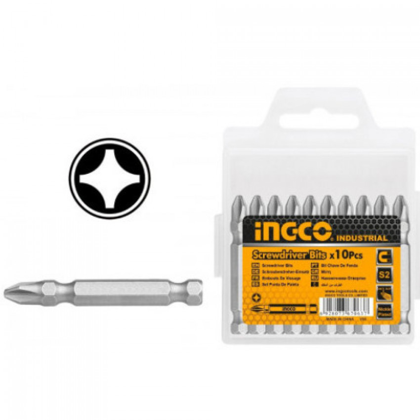 Біти S2 PH2х50 мм, 10 шт INGCO INDUSTRIAL-SDB11PH223