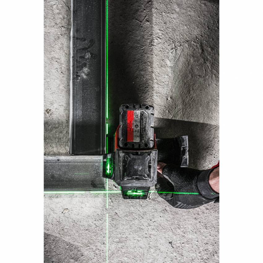 Лазерний 3D нівелір акумуляторний MILWAUKEE, M12 3PL-0C (кейс)-4933478103