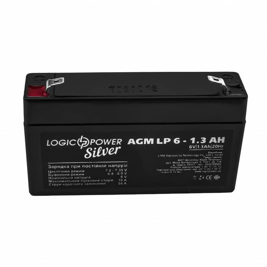 Акумулятор AGM LP 6V - 1.3 Ah Silver-