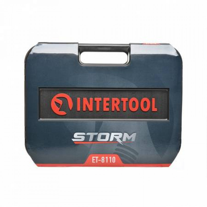 Набір інструментів 110 од., SUPER LOCK, STORM, 1/2", 1/4", Cr-V INTERTOOL ET-8110-ET-8110