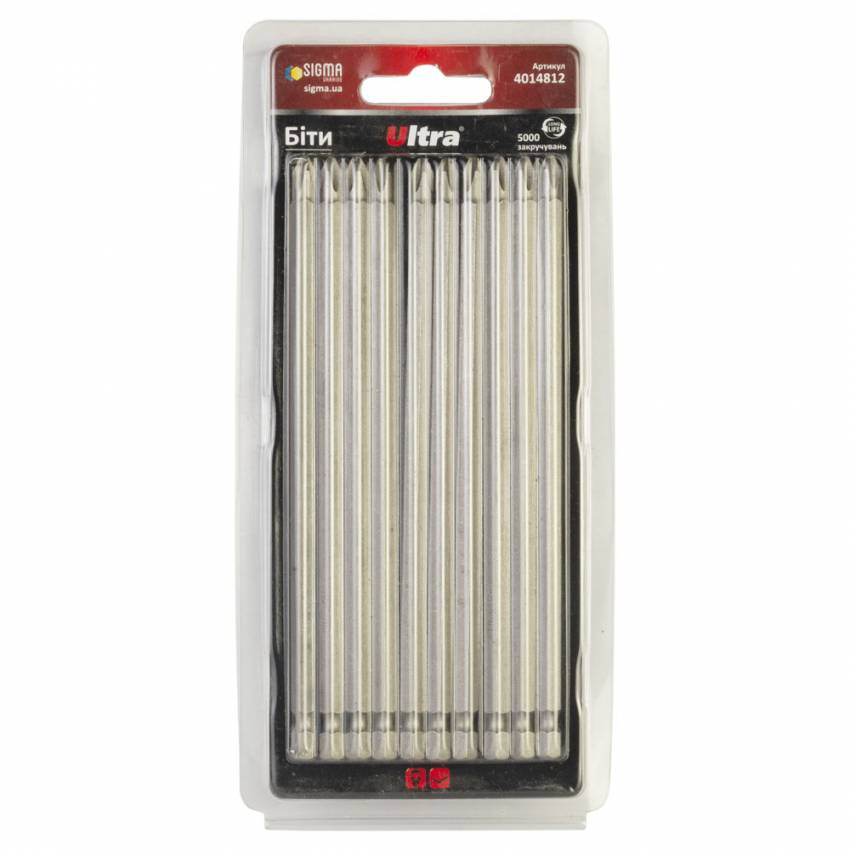 Біти PH2×150мм ¼" 5шт S2 (блістер) ULTRA (4014812)-4014812