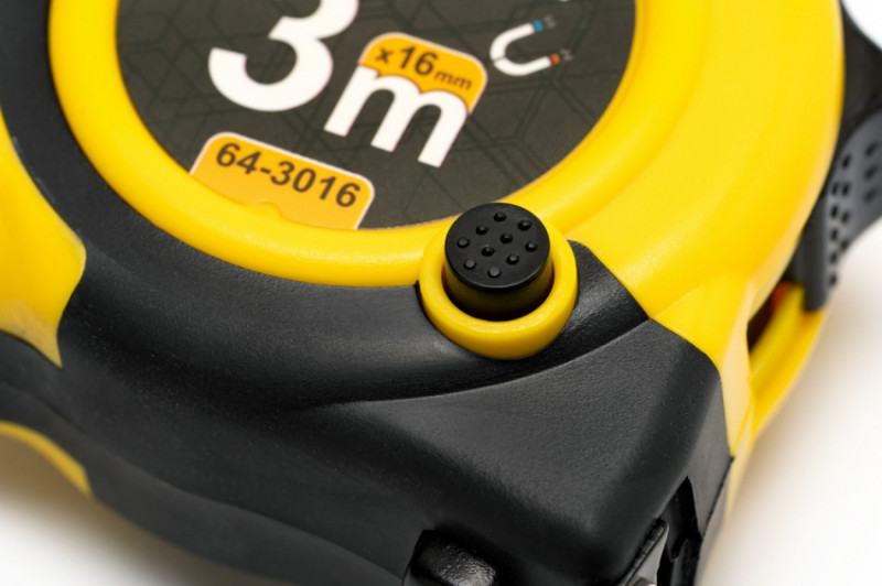 Рулетка з магнітами MASTERTOOL 3 м 16 мм нейлонове покриття 64-3016-64-3016