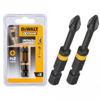 Набір бітів DeWALT IMPACT TORSION DT70532T, Philips, Ph2, L=50 мм, 2 шт