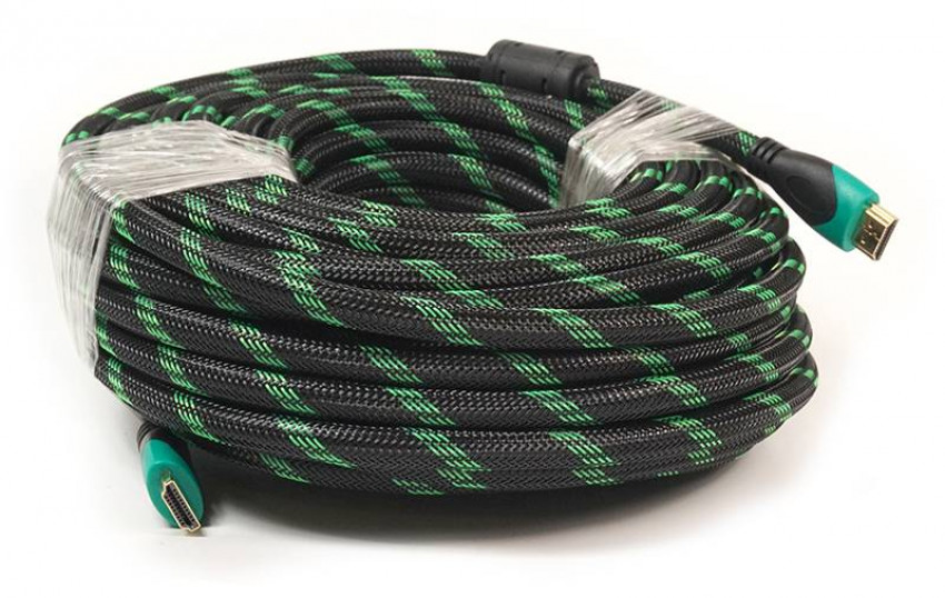 Відео кабель PowerPlant HDMI - HDMI, 20м, позолочені конектори, 2.0V, Double ferrites, Highspeed-KD00AS1295