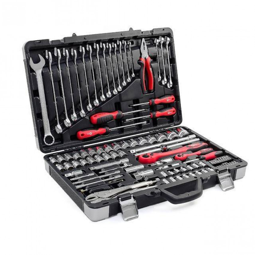 Професійний набір інструментів 1/4", 1/2", 101 од., Cr-V INTERTOOL ET-7101-ET-7101