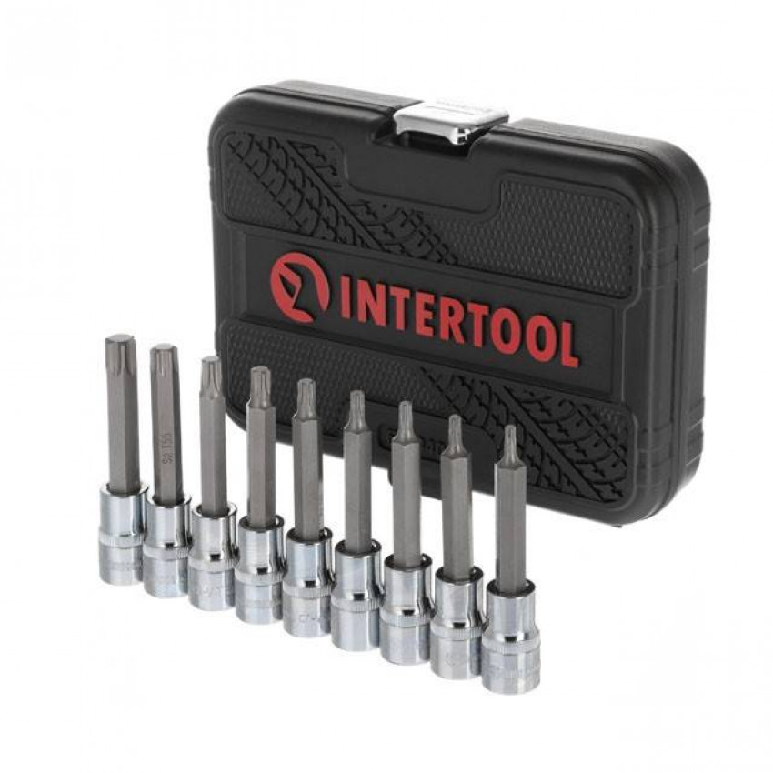 Набір біт TORX 1/2 "T20-T60, 100мм, S2, STORM INTERTOOL ET-8401-ET-8401
