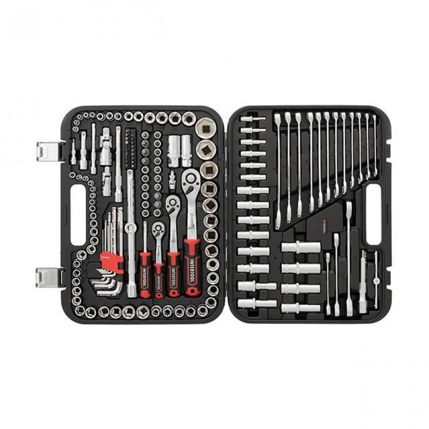 Набір інструментів 1/2 "& 3/8" & 1/4 ", 156ед., Cr-V STORM INTERTOOL ET-8156-ET-8156