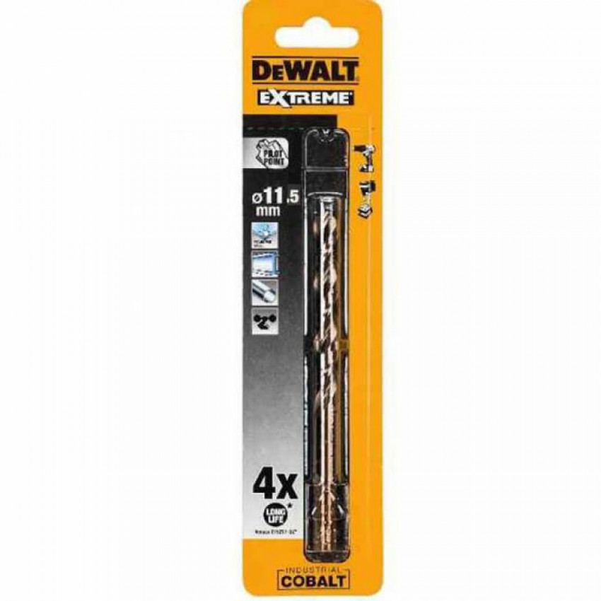 Свердло по металу EXTREME INDUSTRIAL COBALT DeWALT DT4966-DT4966