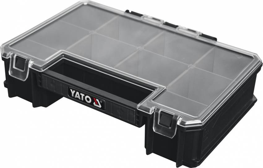 Органайзер з 6 знімними перегородками YATO, 257x 180x 66 мм, 3N до модуля S12-YT-09177