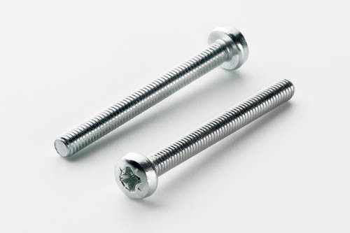 Гвинт метричний з циліндричною закругленою головкою М6*40 DIN 7985 кл. міц. 4,8 цинк білий (пач 50шт) APRO-5M56040-2