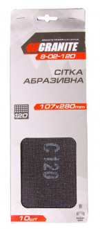 GRANITE Мережа абразивна збіжжя 120 107*280 мм, 10 шт GRANITE, Арт.: 8-02-120