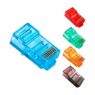 Конектор кольоровий RJ45 8P8C UTP Cat.5E (100 шт)-[articul]