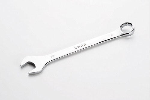 Ключ рожково-накидний полірований CrV 26мм СИЛА-201076