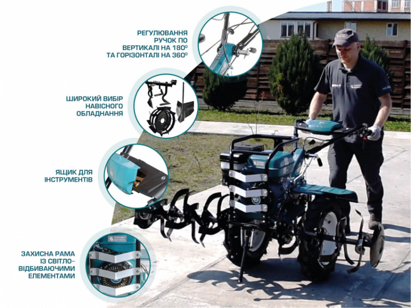 Бензиновий культиватор KS 9HP-1350G-3 (500)-KS 9HP-1350G-3 (500)