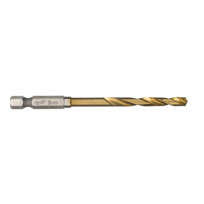 Свердло по металу RedHEX HSS-G TiN MILWAUKEE, діаметр 5 мм (10шт)-4932478180