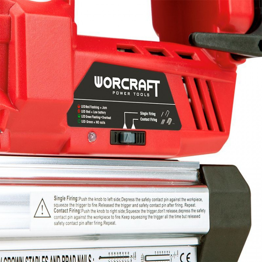 Акумуляторний цвяхозабивач комбінований WORCRAFT CNS‑S20LiH-WOR-13221