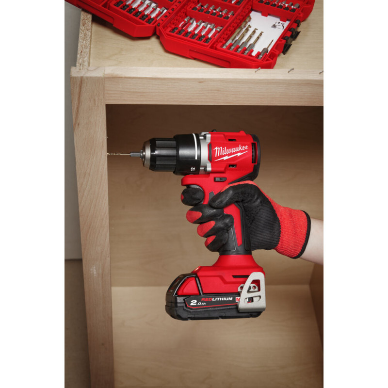 Дриль-шурупокрут акумуляторний безщітковий MILWAUKEE M18 BLDDRC-0 61Нм-4933492831