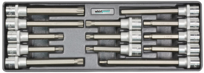 Набір головок зі вставкою Hex,Torx,Spline 1/2" 13од ложемент-AN-SK52