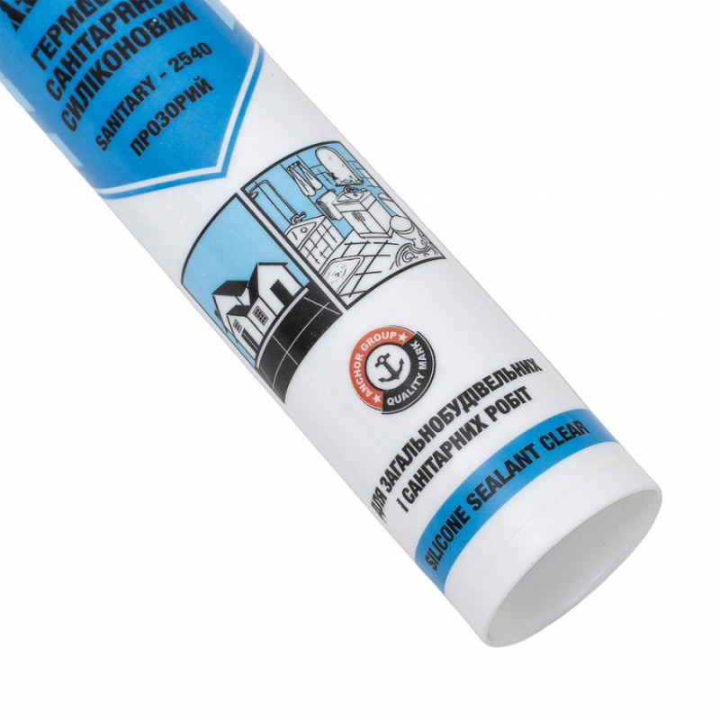 Герметик силіконовий санітарний 280мл (310г) ОАЕ ASMACO (2732201)-2732201