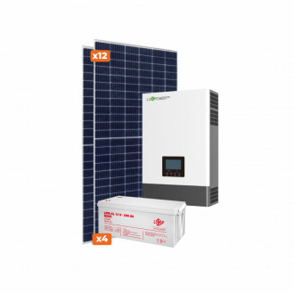 Комплект СЕС Luxpower Стандарт 5kW АКБ 9,6kWh Gel 200 Ah