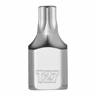 Головка торцева хромована 1/4'' MILWAUKEE укорочена з бітою Torx, T27-[articul]