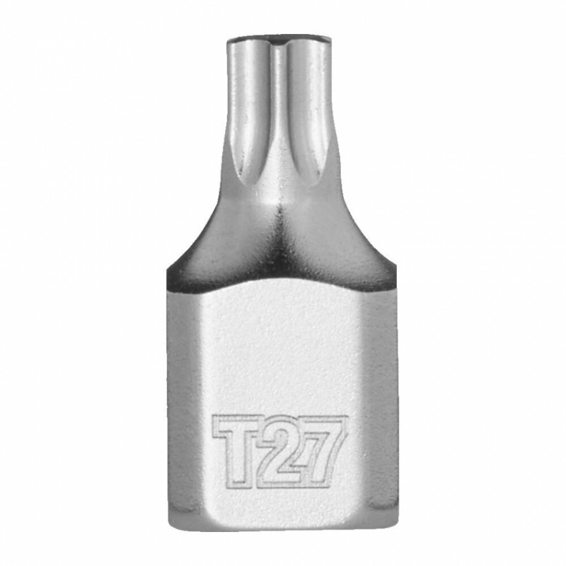 Головка торцева хромована 1/4'' MILWAUKEE укорочена з бітою Torx, T27-4932500467