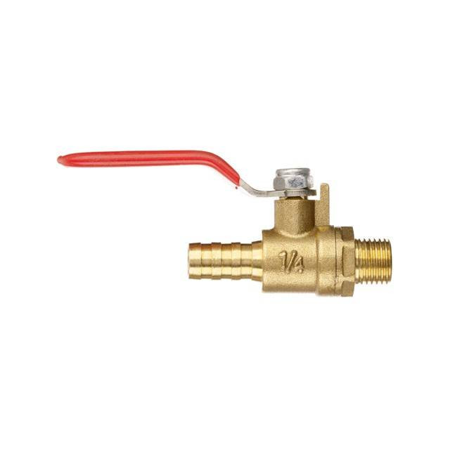 Кран кульовий повітряний, латунь, зовнішня різьба 1/4" на шланг 10 мм, STORM INTERTOOL PT-1890-PT-1890