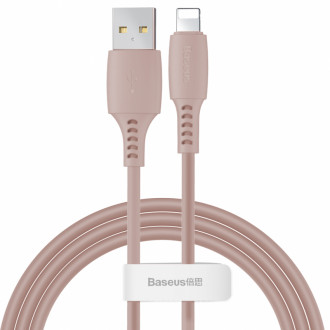 Кабель Baseus Colorful USB 2.0 to Lightning 2.4A 1.2M Рожевий (CALDC-04)-[articul]