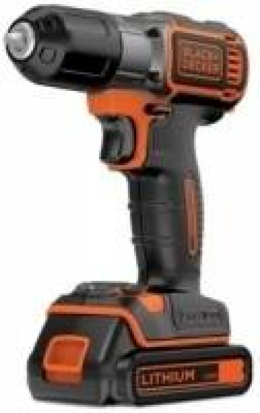 Дриль/гвинтоверт BLACK DECKER, 14,4 V, 25 Hм, 2 акк Li-ion 1.5 А/год, з/в, 10мм БЗУ, чемодан.-ASD14KB