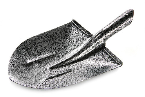 Лопата штикова Американка 240×290×425мм молоткове покриття СИЛА-550800