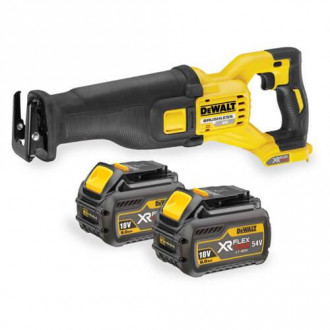 Пила шаблонна акумуляторна XR FLEXVOLT, 54 В, з 2 акумуляторами Li-lon та валізою, DeWALT DCS388T2-[articul]