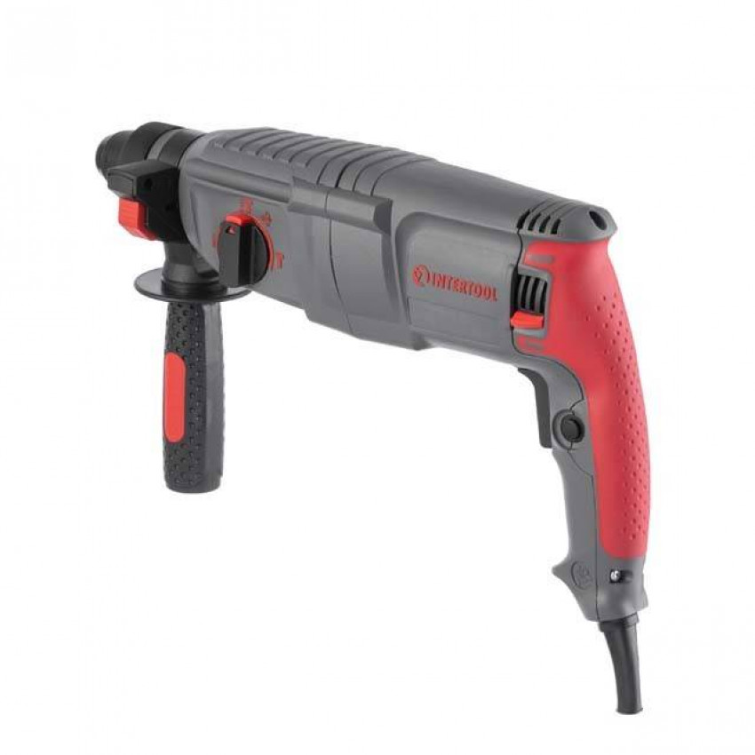 Перфоратор, 0,8 кВт, 3,2 Дж, 0-900 об/хв, 0-4400 уд/хв, 3 режими, SDS plus INTERTOOL DT-0180-DT-0180