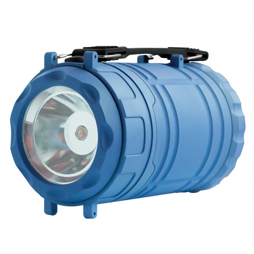 Ліхтар кемпінговий  Quantum QM-FL3041 Nice blue 1WLED + 3WCOB живлення 3xAA 1шт/уп, box-QM-FL3041