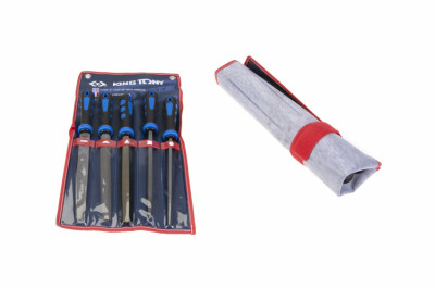 Набір напилків 5 одиниць 200 мм в чохлі KING TONY