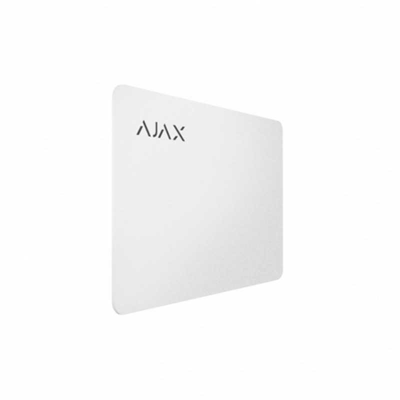 Захищена безконтактна картка для клавіатури AJAX Pass - 10 шт. (white)-