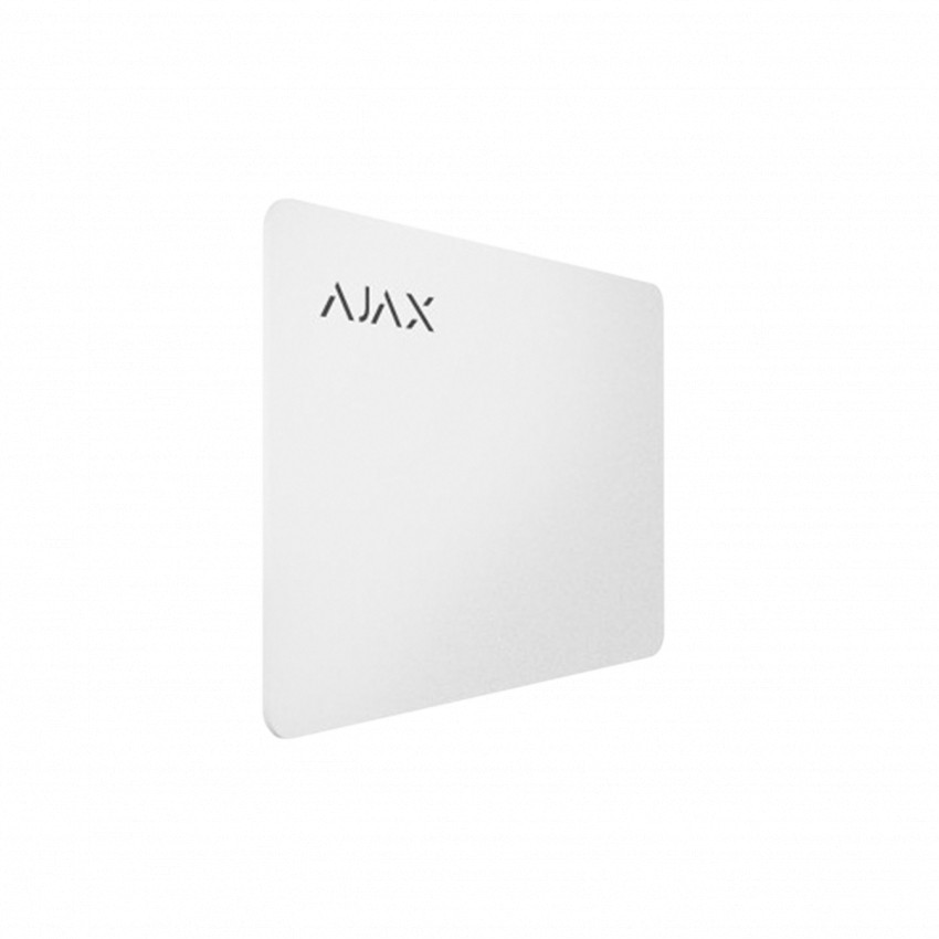 Захищена безконтактна картка для клавіатури AJAX Pass - 100 шт. (white)-