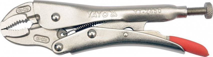 Кліщі затискні YATO Cr-Mo, 180 мм [6/24]-YT-2450