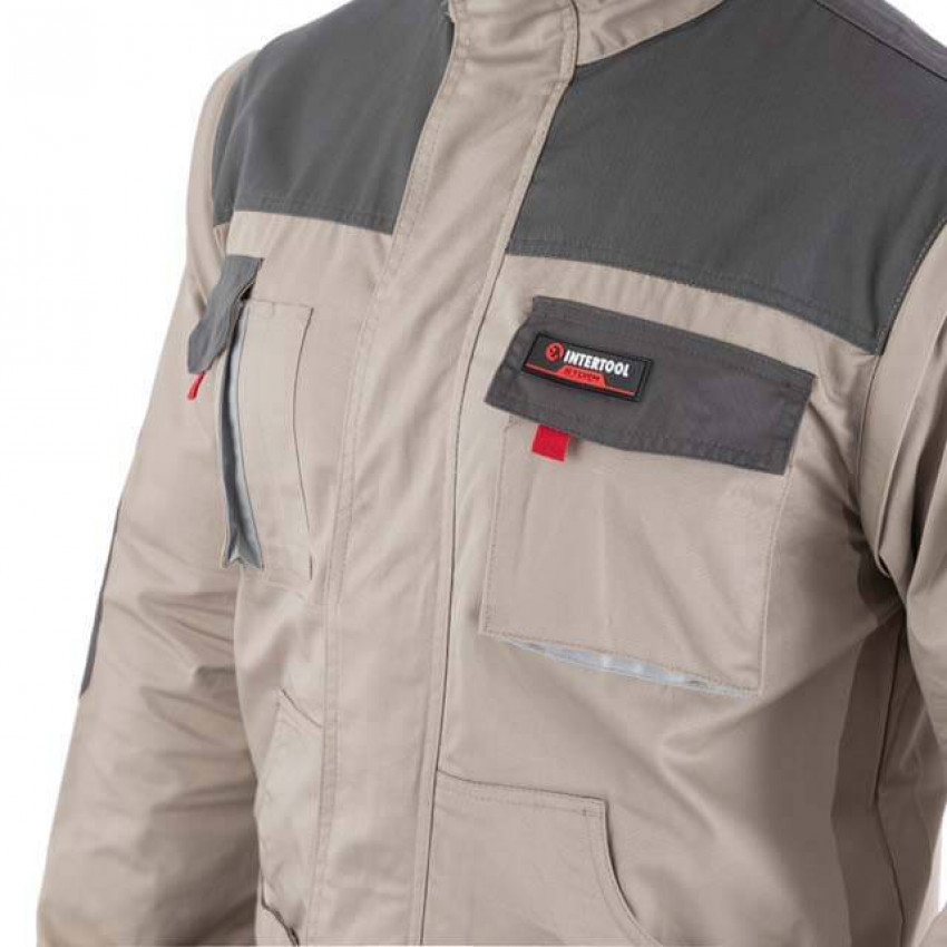 Куртка робоча 2 в 1, 100% бавовна, щільність 180 г / м2, XXXL INTERTOOL SP-3036-SP-3036
